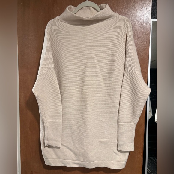 Cream Mock-neck Sweater - Picture 1 of 9